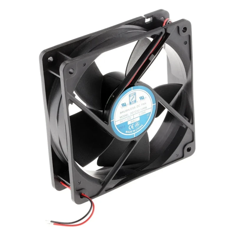 RS PRO Axial Fan 12V DC 3.4W 500mA Max 181.8 m³/h Airflow 120mm Square Frame 541-5429