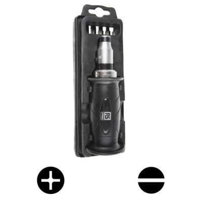 RS PRO 6 Piece Phillips, Slotted Impact Screwdriver & Bit Set 1/2 in Drive Size 260mm Overall Length 541-6545