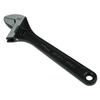 RS PRO Adjustable Wrench 26.8 mm Jaw Capacity, 203.2 mm Overall Length, Chrome Vanadium Steel, Phosphate Black 541-6589