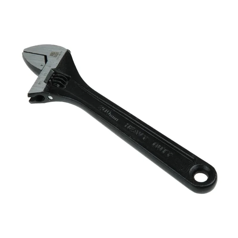 RS PRO Adjustable Wrench 26.8 mm Jaw Capacity, 203.2 mm Overall Length, Chrome Vanadium Steel, Phosphate Black 541-6589