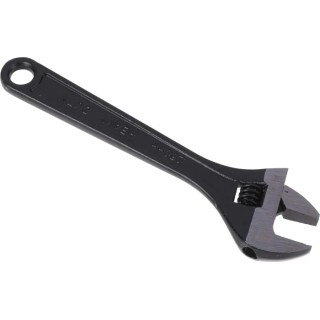 RS PRO Adjustable Wrench 30 mm Jaw Capacity, 254 mm Overall Length, Chrome Vanadium Steel, Phosphate Black Finish 541-6595