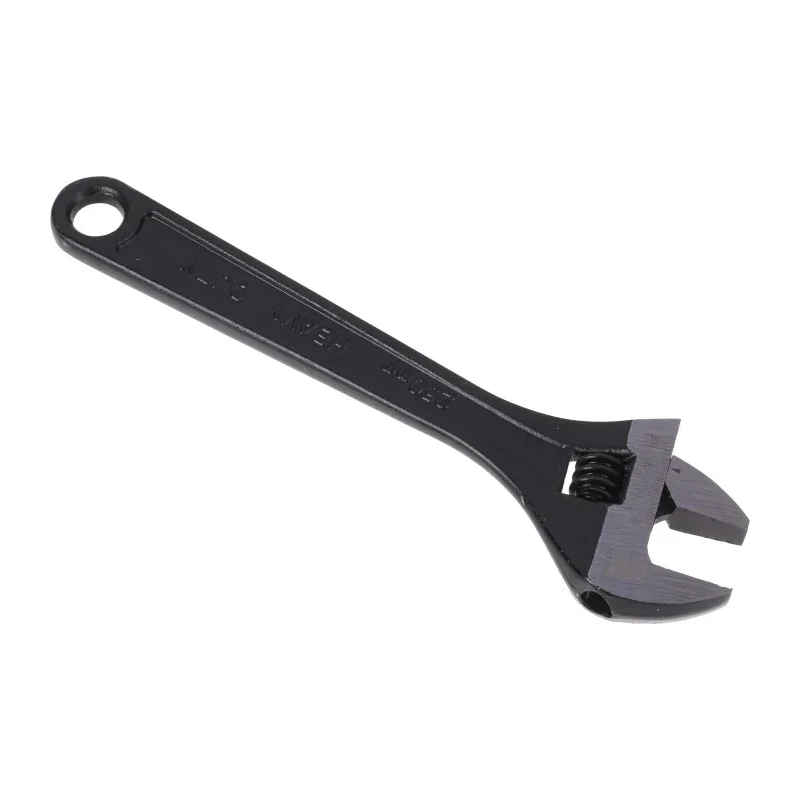 RS PRO Adjustable Wrench 30 mm Jaw Capacity, 254 mm Overall Length, Chrome Vanadium Steel, Phosphate Black Finish 541-6595