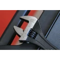 RS PRO Adjustable Wrench 30 mm Jaw Capacity, 254 mm Overall Length, Chrome Vanadium Steel, Phosphate Black Finish 541-6595