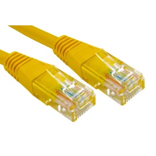 RS PRO Cat6 Ethernet Cable RJ45 Straight Male to RJ45 Male 2 m Yellow Unshielded PVC 240-6313