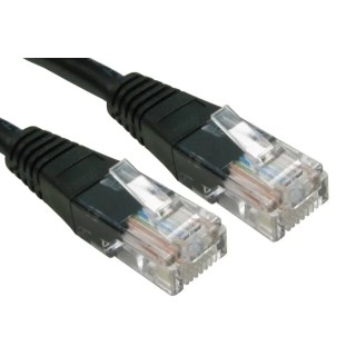 RS PRO Cat6 Ethernet Cable, 10 m, Black RJ45 Male to RJ45 Male, U/UTP PVC 240-6333