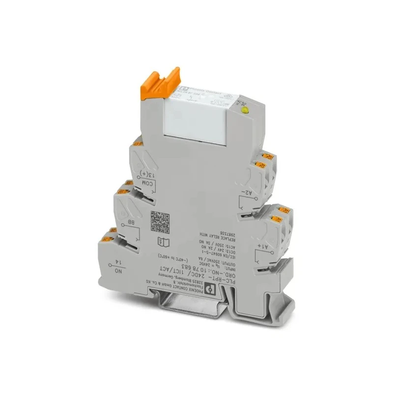 Phoenix Contact PLC-RPT Series Relay Module, DIN Rail Mount, 24V dc Coil, SPST, 18mA Coil Current 1078683