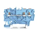 WAGO TOPJOB S 2200 Series Feed Through Terminal Block Blue 1mm² 1-Level Cage Clamp IECEx ATEX 2200-1304