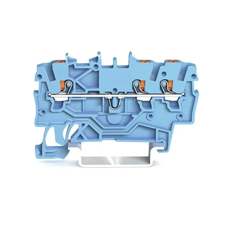 WAGO TOPJOB S 2200 Series Feed Through Terminal Block Blue 1mm² 1-Level Cage Clamp IECEx ATEX 2200-1304