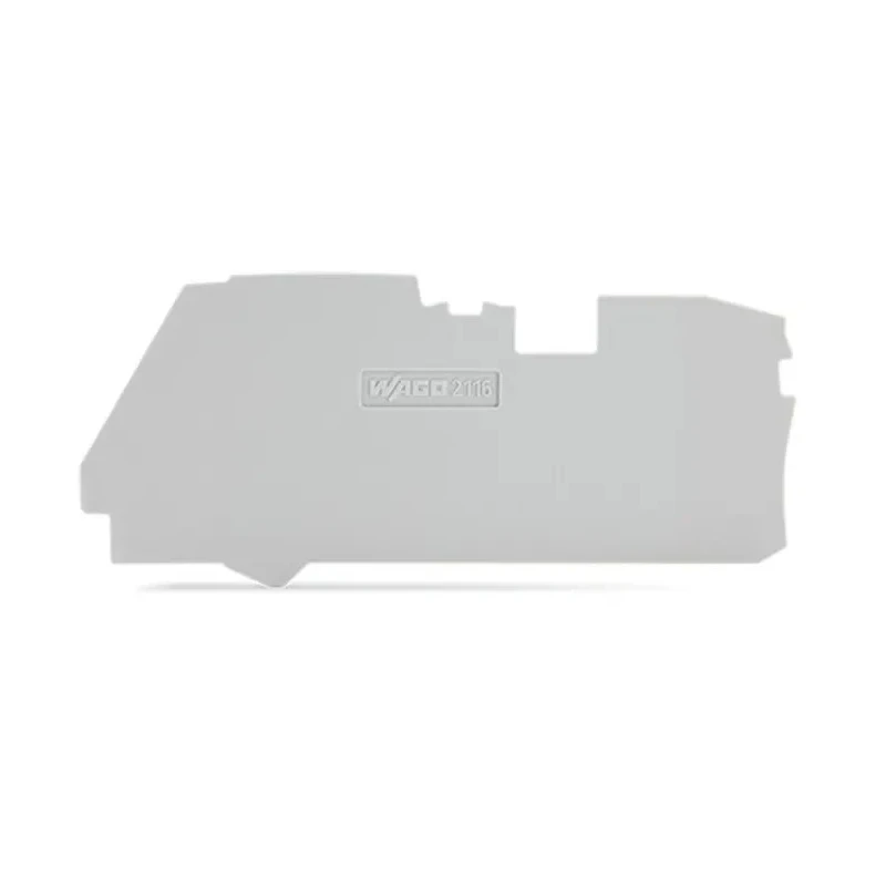 WAGO TOPJOB S, 2116 Series End and Intermediate Plate Accessory for 2116 Series Terminal Blocks 2116-1291