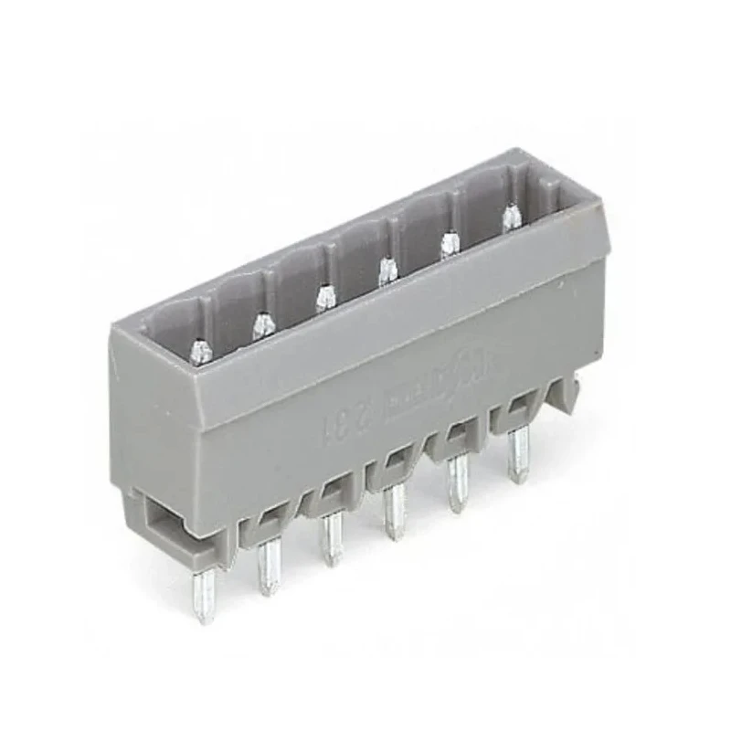 WAGO 231 Series Pluggable Terminal Block, 2-Contact, 5 mm Pitch, 1 Row, 320 V, 10 A, Polyamide Housing, Male 231-132/001-000