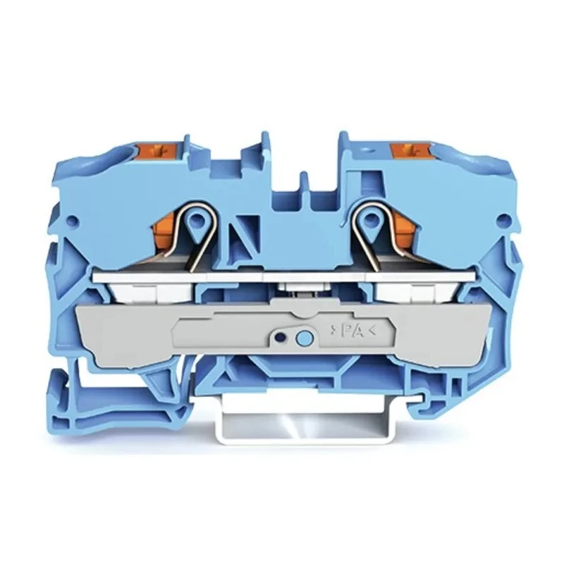 WAGO Feed Through Terminal Block Blue, 10mm², 1-Level, Cage Clamp, IECEx, ATEX, 57A, 800V, TOPJOB S Series 2210-1204