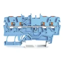 WAGO TOPJOB S 2200 Series Feed Through Terminal Block Blue 1mm² 1-Level Cage Clamp ATEX IECEx 2200-1404
