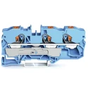 WAGO TOPJOB S 2210 Series Feed Through Terminal Block Blue 800V 57A 10mm² Cage Clamp 2210-1304