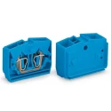 WAGO 264 Series Terminal Block Blue, 2.5mm² Cable CSA, 4 Positions, 1-Level, 500V, 24A Cage Clamp Termination 264-334