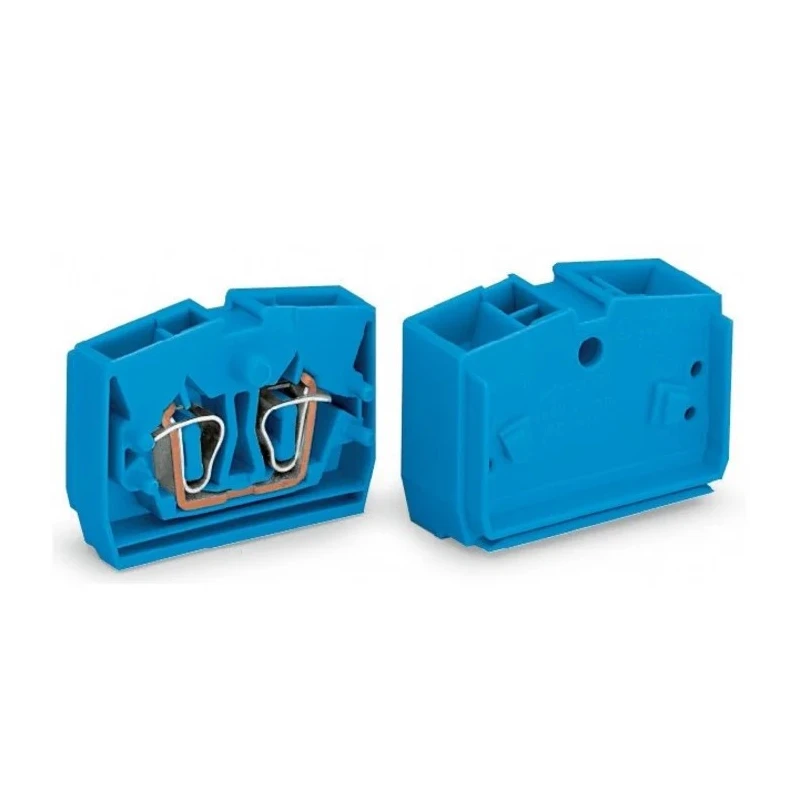 WAGO 264 Series Terminal Block Blue, 2.5mm² Cable CSA, 4 Positions, 1-Level, 500V, 24A Cage Clamp Termination 264-334