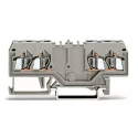 WAGO 280 Series Feed Through Terminal Block Grey 2.5mm² 1-Level Cage Clamp 280-826