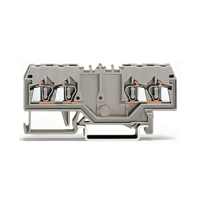 WAGO 280 Series Feed Through Terminal Block Grey 2.5mm² 1-Level Cage Clamp 280-826