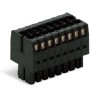 WAGO Pluggable Terminal Block, 10-Contact, 3.5 mm Pitch, 2 Row, 160V, 10A Current, Cage Clamp Connection, Black, 713-1105