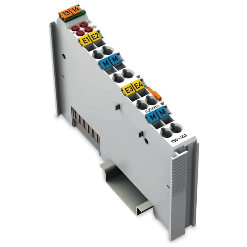 WAGO 4-Channel Analogue Module Current Input DIN Rail Mount 32V 750-453