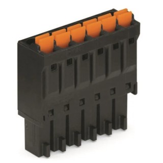 WAGO Pluggable Terminal Block 12-Contact 3.5 mm Pitch 1 Row 160V 8A Push-in Cage Clamp 714-112