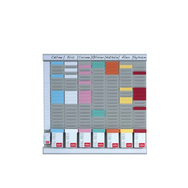 Nobo Weekly Slotted Wall Planner 2911080 Silver 480mm x 480mm China