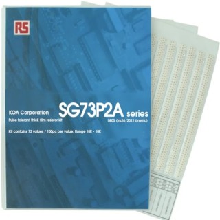KOA Thick Film Surface Mount Resistor Kit SG73P 73 Values 7300 Pieces 10 Ω to 10 kΩ Japan SG73P