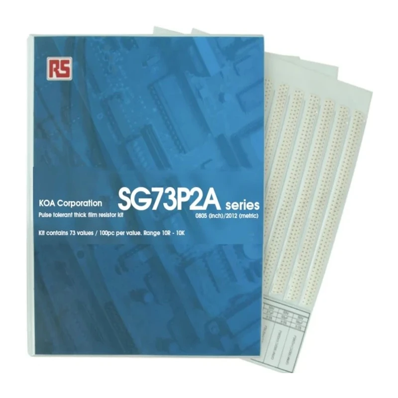KOA Thick Film Surface Mount Resistor Kit SG73P 73 Values 7300 Pieces 10 Ω to 10 kΩ Japan SG73P