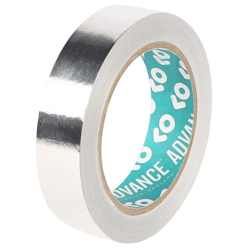 Advance Tapes Conductive Metallic Aluminium Foil Tape 19mm x 33m Acrylic Adhesive 155 °C Max AT521