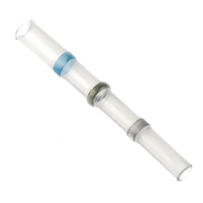 TE Connectivity Transparent Polyolefin One Step Shield Terminator Solder Sleeve 42mm Length B-155-3803