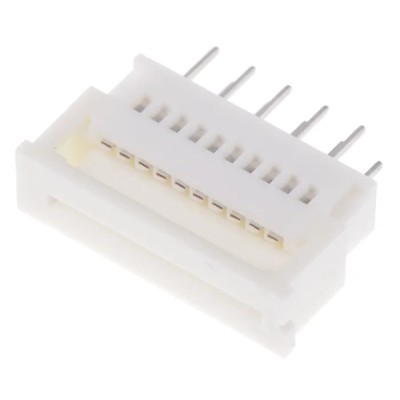 Molex 5597 1.25 mm Pitch 10 Way Straight Female FPC Connector Through Hole Solder 39-53-2105