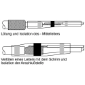 TE Connectivity Transparent Polyolefin Solder Sleeve 42mm Length 8.4-13 mm Cable Diameter B-155-3813
