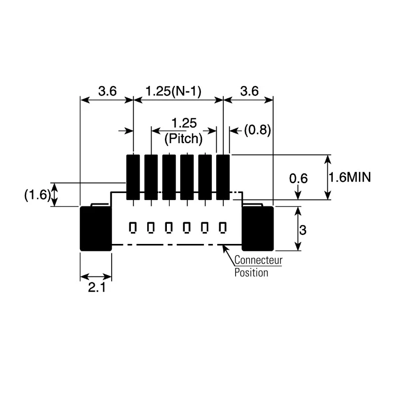 Molex PicoBlade Series Straight Surface PCB Header, 5 Contacts, 1.25 mm Pitch, 1 Row, Shrouded 53398-0571