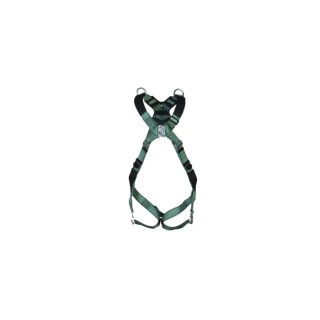 MSA Safety Safety Harness 140 kg Weight Capacity Bayonet Buckle Polyester Material Green Standard Size 10206046