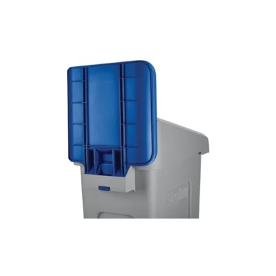 Rubbermaid Commercial Products Blue Polypropylene Waste Bin Lid 298.5 mm Diameter, Flat Sub Type, Slim Jim 2007909