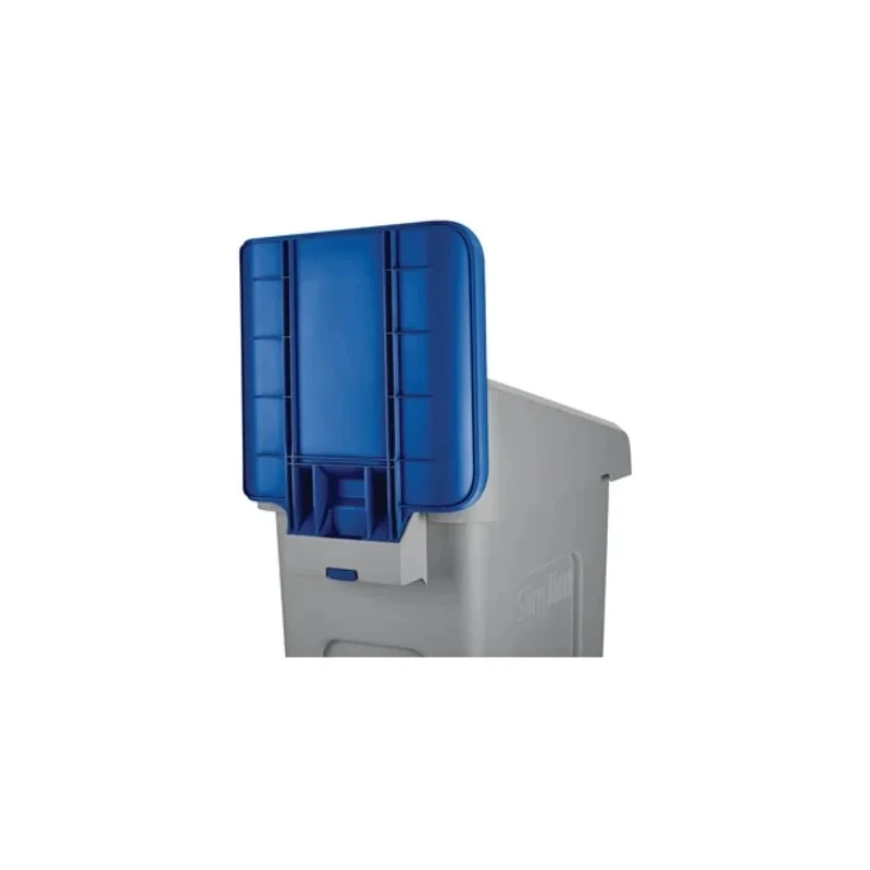 Rubbermaid Commercial Products Blue Polypropylene Waste Bin Lid 298.5 mm Diameter, Flat Sub Type, Slim Jim 2007909