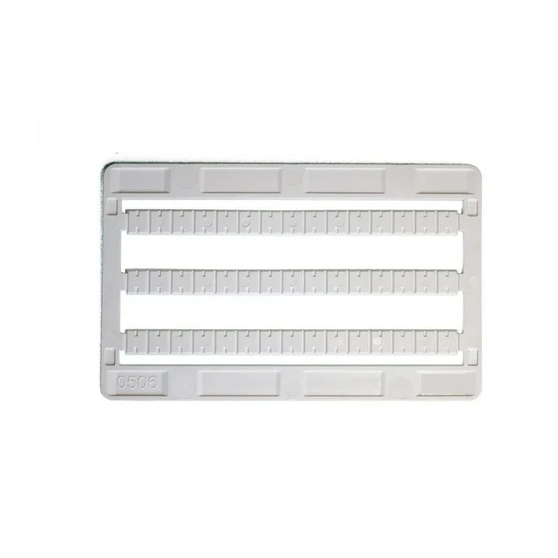 RS Pro Marking Card with Tags for Use with Feed Through Terminal Block 54x86 mm ABS White 242-0533