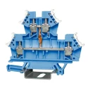 RS PRO Feed Through Terminal Block Blue, 2-Level, Cage Clamp, 1000V, 24-10 AWG, VDE Certified 242-0528