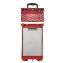Brady Red 12-Lock Lockout Steel Group Lockout & Permit Control Station, 8.38 mm KIT,SLIMVIEW RED,PERMIT DISPLAY STATION