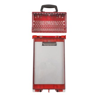 Brady Red 12-Lock Lockout Steel Group Lockout & Permit Control Station, 8.38 mm KIT,SLIMVIEW RED,PERMIT DISPLAY STATION