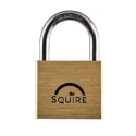 RS PRO Key Brass Weatherproof Padlock with 6.5 mm Stainless Steel Double Locking Shackle LN4S