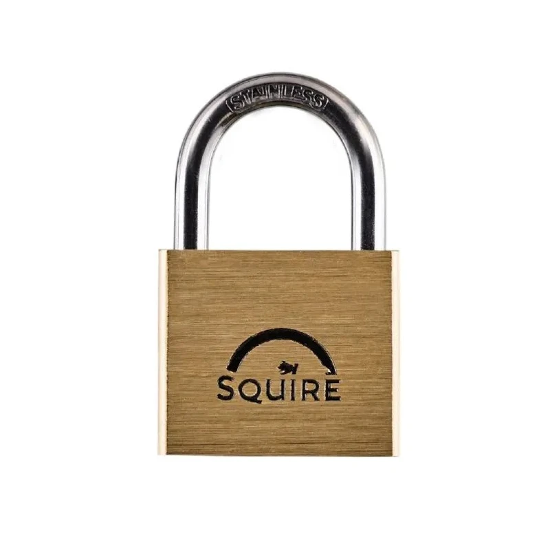 RS PRO Key Brass Weatherproof Padlock with 6.5 mm Stainless Steel Double Locking Shackle LN4S
