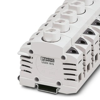 Phoenix Contact Fuse Modular Terminal Block 63A 400V Grey 35mm² 2-Positions 1-Level USEN 18 N 3048360