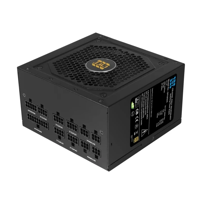 RS PRO 850W Fully Modular PC Power Supply 240V AC Input 12V DC Output 20A Five Outputs Model 242-0548