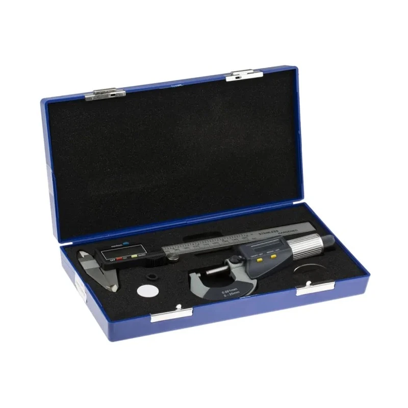 RS PRO Imperial & Metric Caliper and Micrometer Measuring Set 150mm/25mm, Stainless Steel Body 243-6624