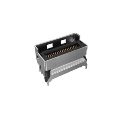 Amphenol Communications Solutions Mini Cool Edge IO Series Vertical Edge Connector, Panel Mount, 74-Contacts G97V21312HR