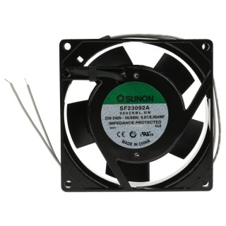 Sunon High Performance SF Series Ball Bearing AC Axial Fan 230V AC 14.5W 51 m³/h 70mA 92 mm Square Frame SF23092A/2092HBL.GN