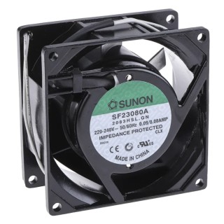 Sunon SF Series Sleeve Bearing AC Axial Fan 230V AC 16W 80 mA 39.1 m³/h 80 mm SF23080A/2083HSL.GN