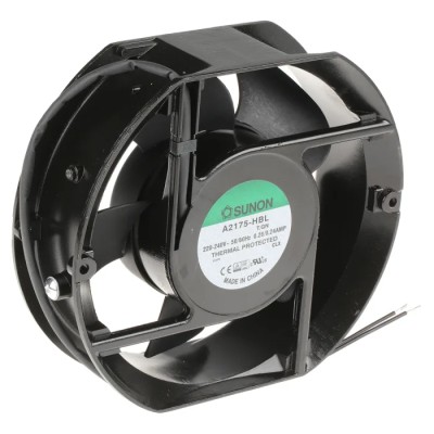 Sunon A2175 Series Axial Fan 230V AC 36W 306 m³/h Airflow 240 mA Max Ball Bearing Circular Frame 171 mm A2175HBL-T.GN