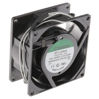 Sunon SF Series Axial Fan 80mm Square Frame 115V AC, 12W, 130mA, 2850 RPM, 52.7 m³/h SF11580A/1083HBL.GN