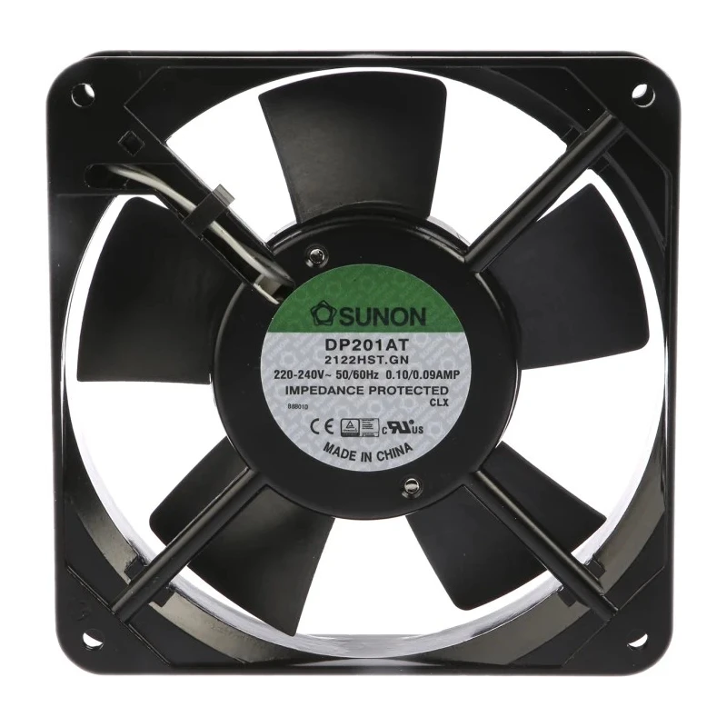 Sunon DP Series Axial Fan 230V AC 19W 2300rpm 109 m³/h Sleeve Bearing 120x120x25mm DP201AT/2122HST.GN